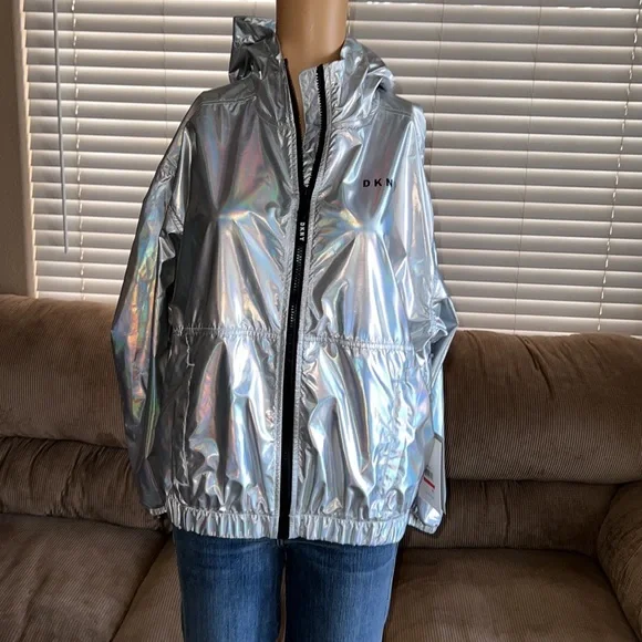 NWT. DKNY Sport Iridescent Windbreaker - Picture 2 of 9